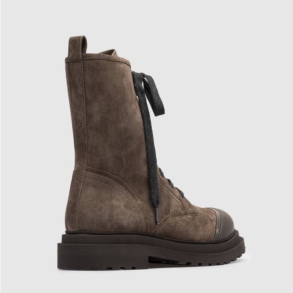 BRUNELLO CUCINELLI
Brown Suede Boots with Monil Chain It38 - Picture 3 of 7